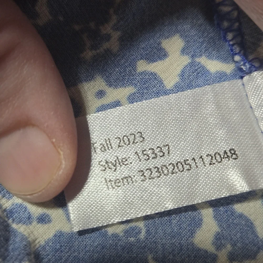 NWT Marine Layer Bonnie Mini Skirt‎ 14 Back Zip Closure White Blue Ditsy Floral
